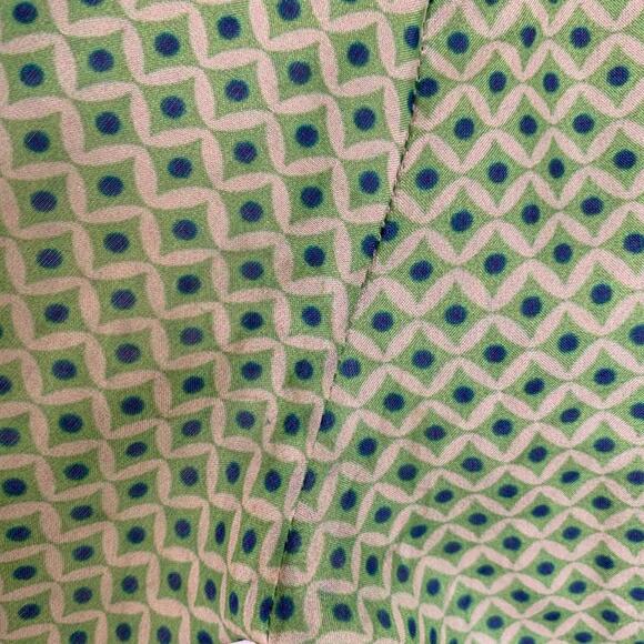 Johnny Was XS Multi Floral Print 100% Silk Green Blue Drawstring Pants Pockets - Picture 5 of 15